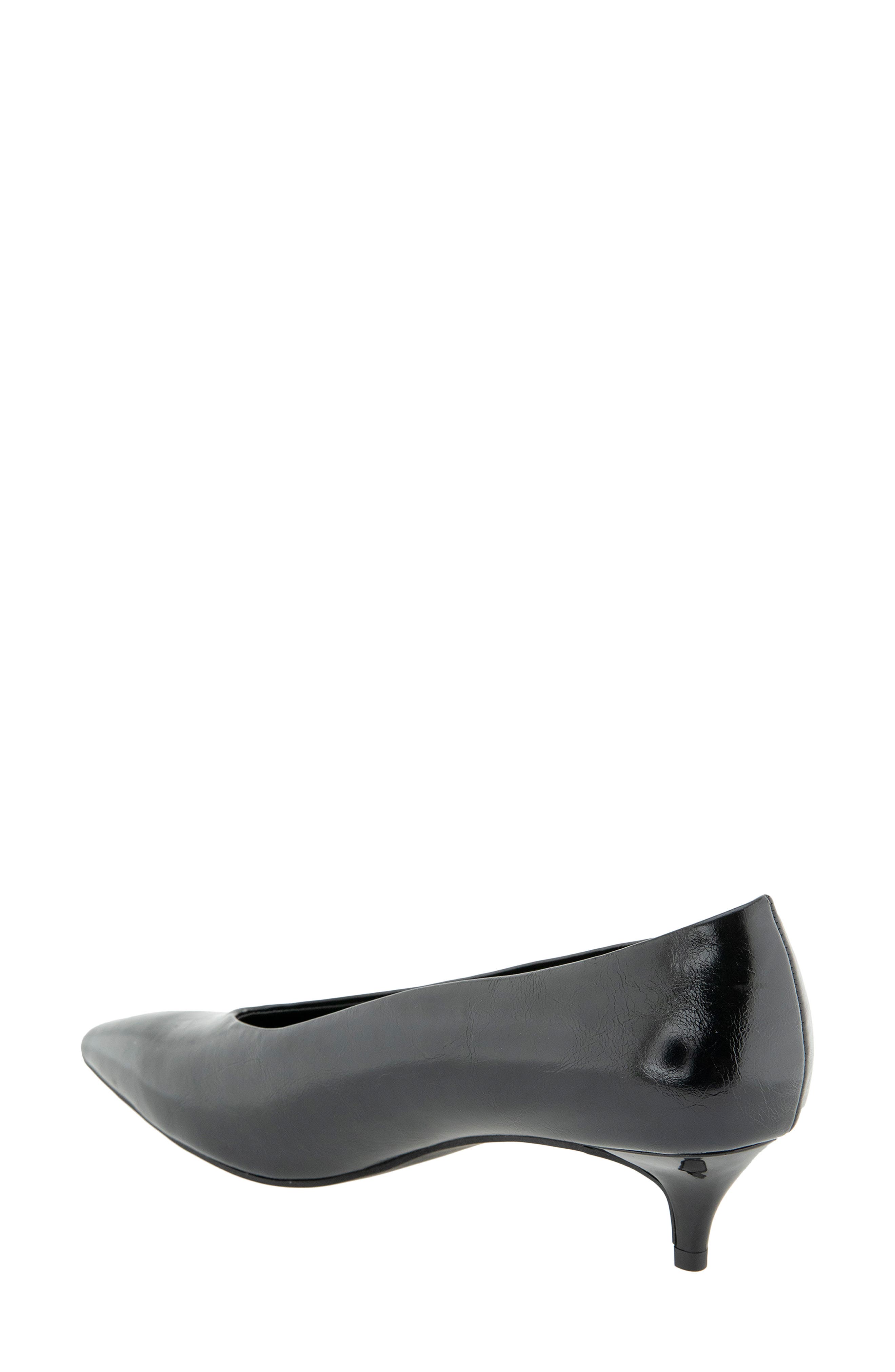 Pacsin Pointed Toe Kitten Heel Pump, Alternate, color, BLACK