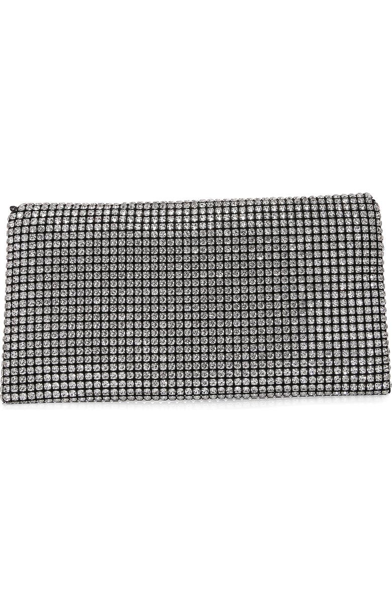 BERNESS Large Rhinestone Embellished Clutch, Alternate, color, Black