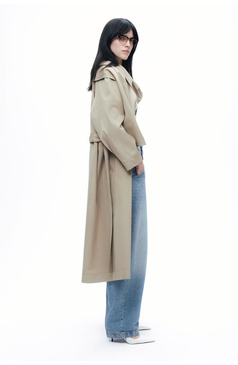 Nocturne Shawl-Designed Trench Coat, Alternate, color, 