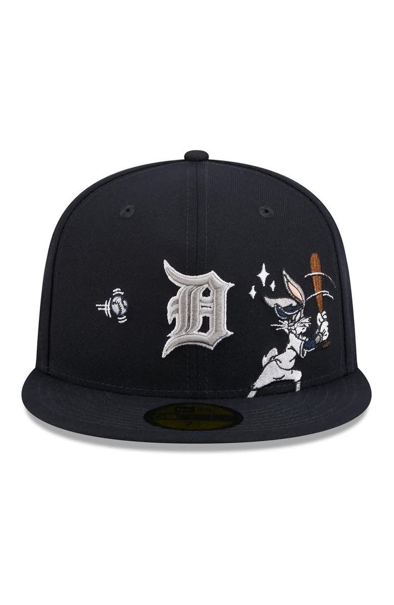 New Era Men's New Era Navy Detroit Tigers Looney Tunes Bugs Bunny 59FIFTY Fitted Hat, Alternate, color, Navy