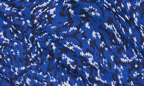 Halogen ® Cowl Neck Chiffon Top In Twilight Blue Print