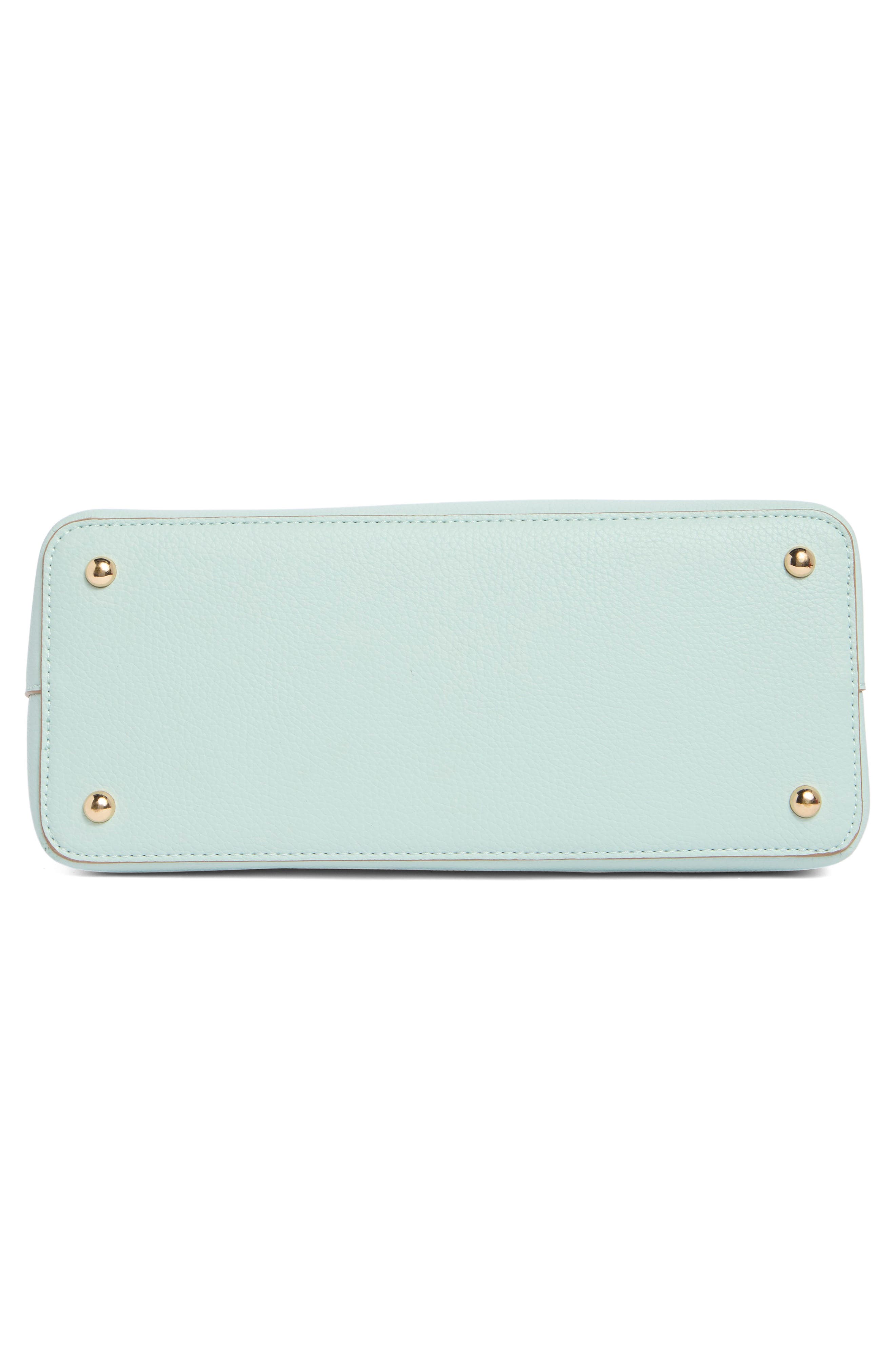 Nanette Lepore Sybil Braided Handle Shoulder Bag, Alternate, color, Surf Spray