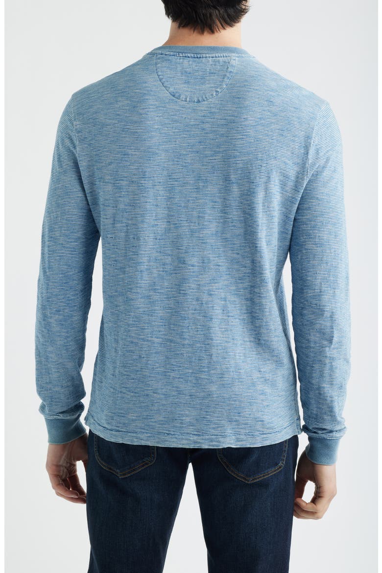 Spurlin Feeder Stripe Long Sleeve Pocket T-Shirt, Alternate, color, INDIGO