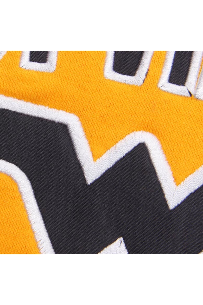 Women's Gold West Virginia Mountaineers Arch & Logo 1 Pullover Hoodie, Alternate, color, Gold