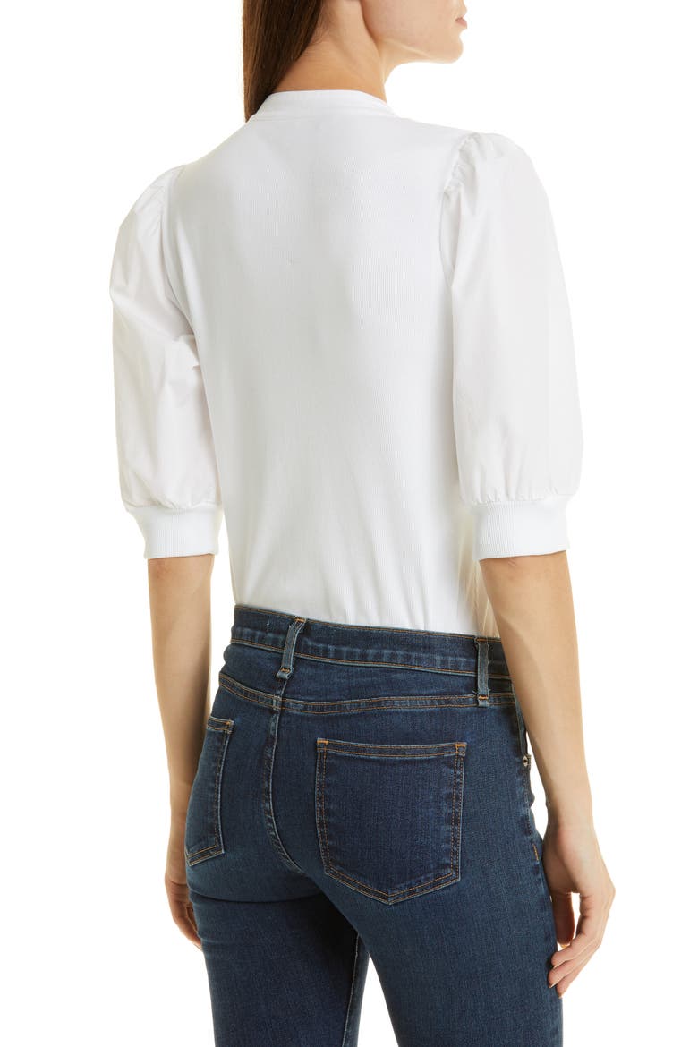 Coralee Front Button Blouse, Alternate, color, WHITE