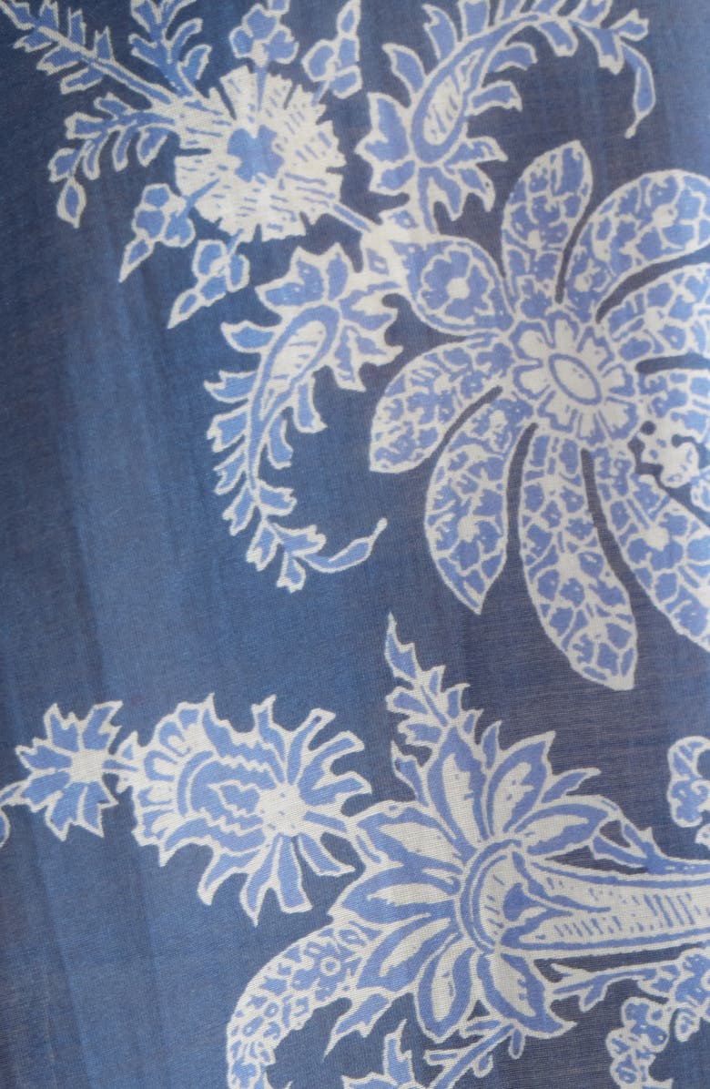 KOBI HALPERIN Paloma Print Cotton & Silk Shirt, Alternate, color, Midnight Multi