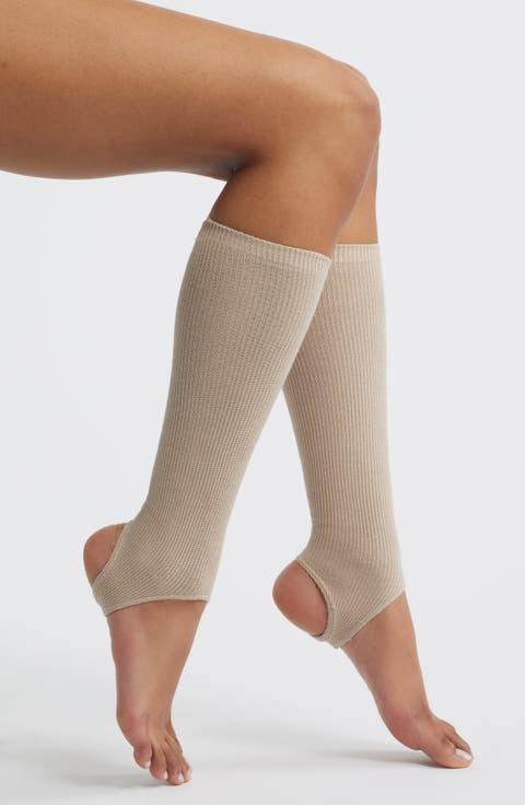 Marnie Cotton Blend Rib Stirrup Socks