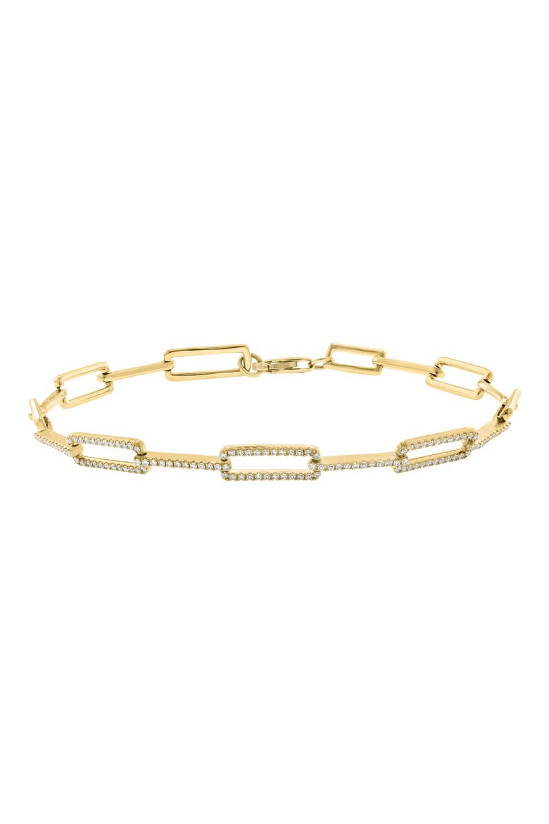 Pavé Diamond Chain Bracelet, Main, color, GOLD