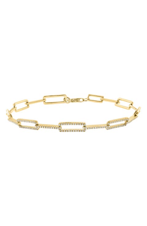 Pavé Diamond Chain Bracelet