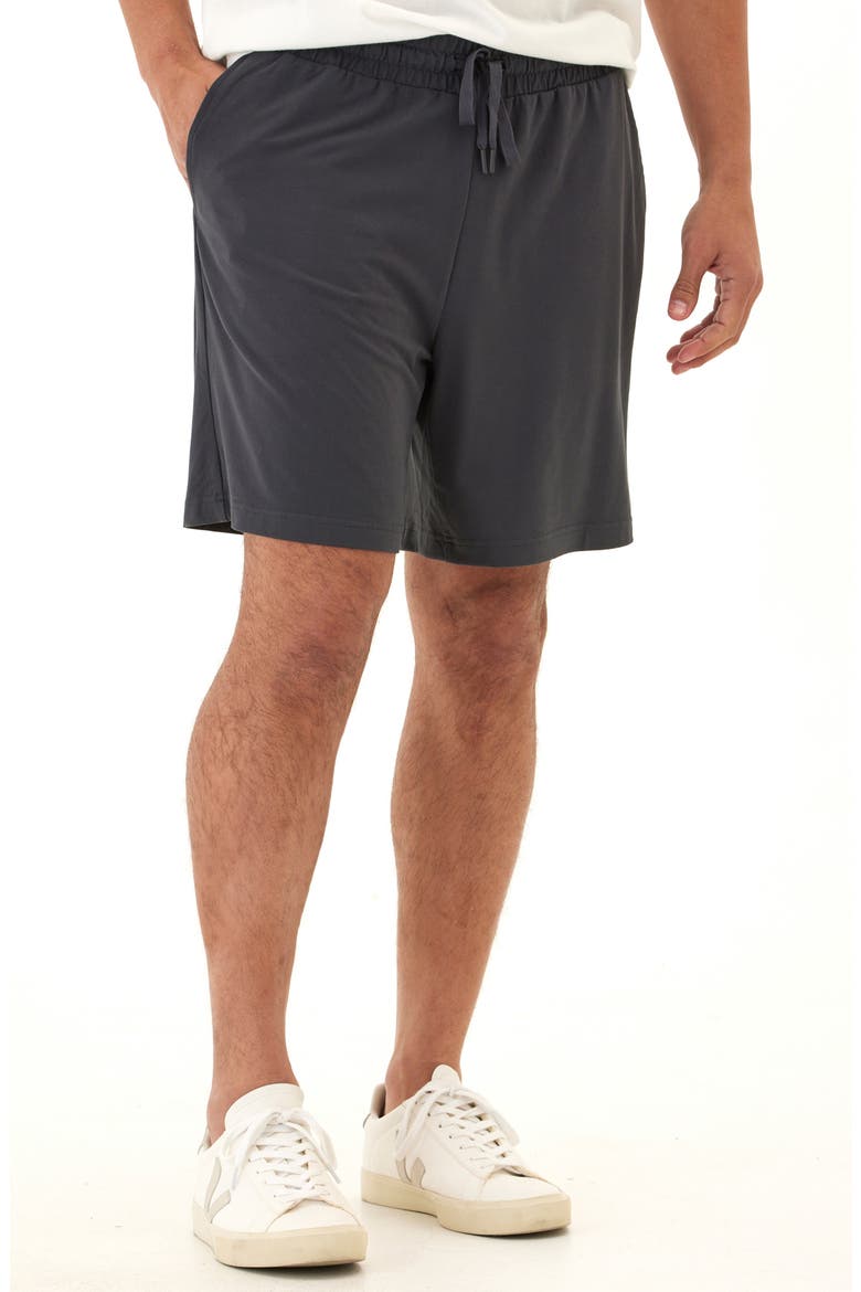 Quill Jersey Drawstring Shorts, Main, color, CARBON