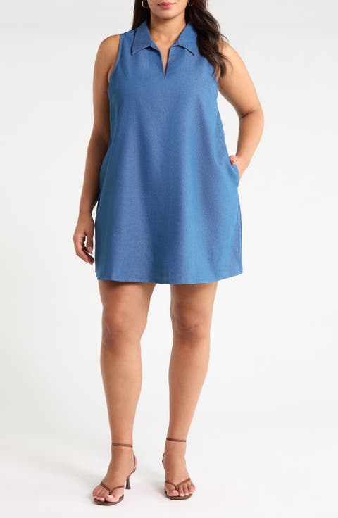 Lexya Collared Shift Minidress
