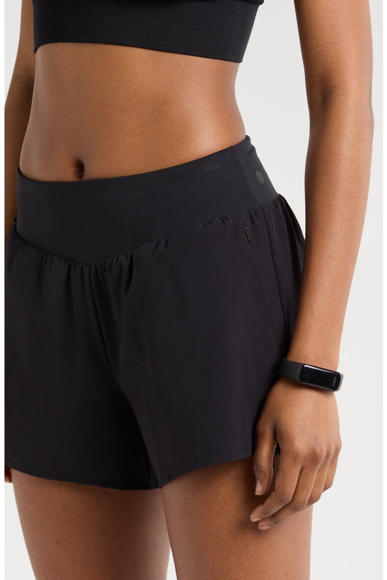 All Sport High Waist Shorts, Alternate, color, BLACK