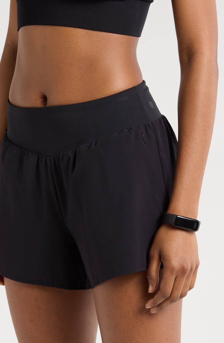 Zella All Sport High Waist Shorts, Alternate, color, Black