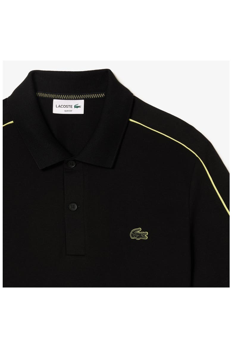 Slim Fit Movement Piqué Polo, Alternate, color, 6VT NOIR/ LIMEIRA