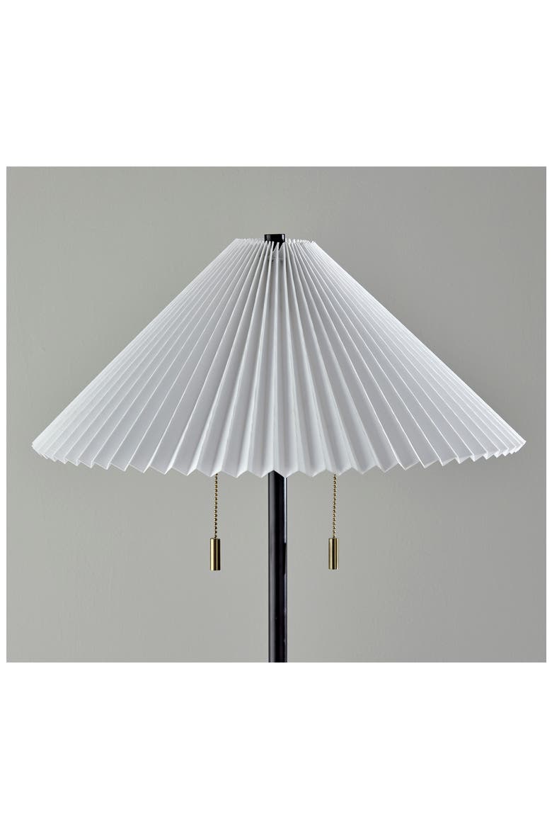 Uma Shelf Floor Lamp, Alternate, color, BLACK