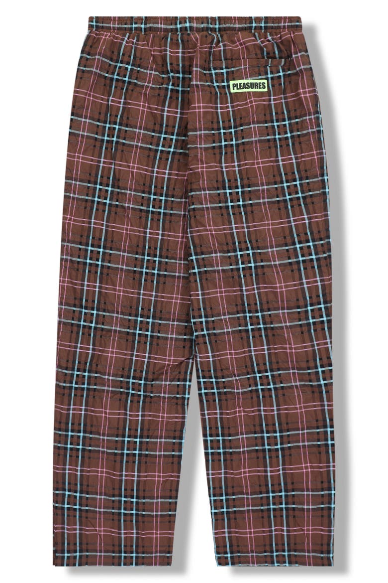x Boiler Room Practice Plaid Track Pants, Alternate, color, BROWN