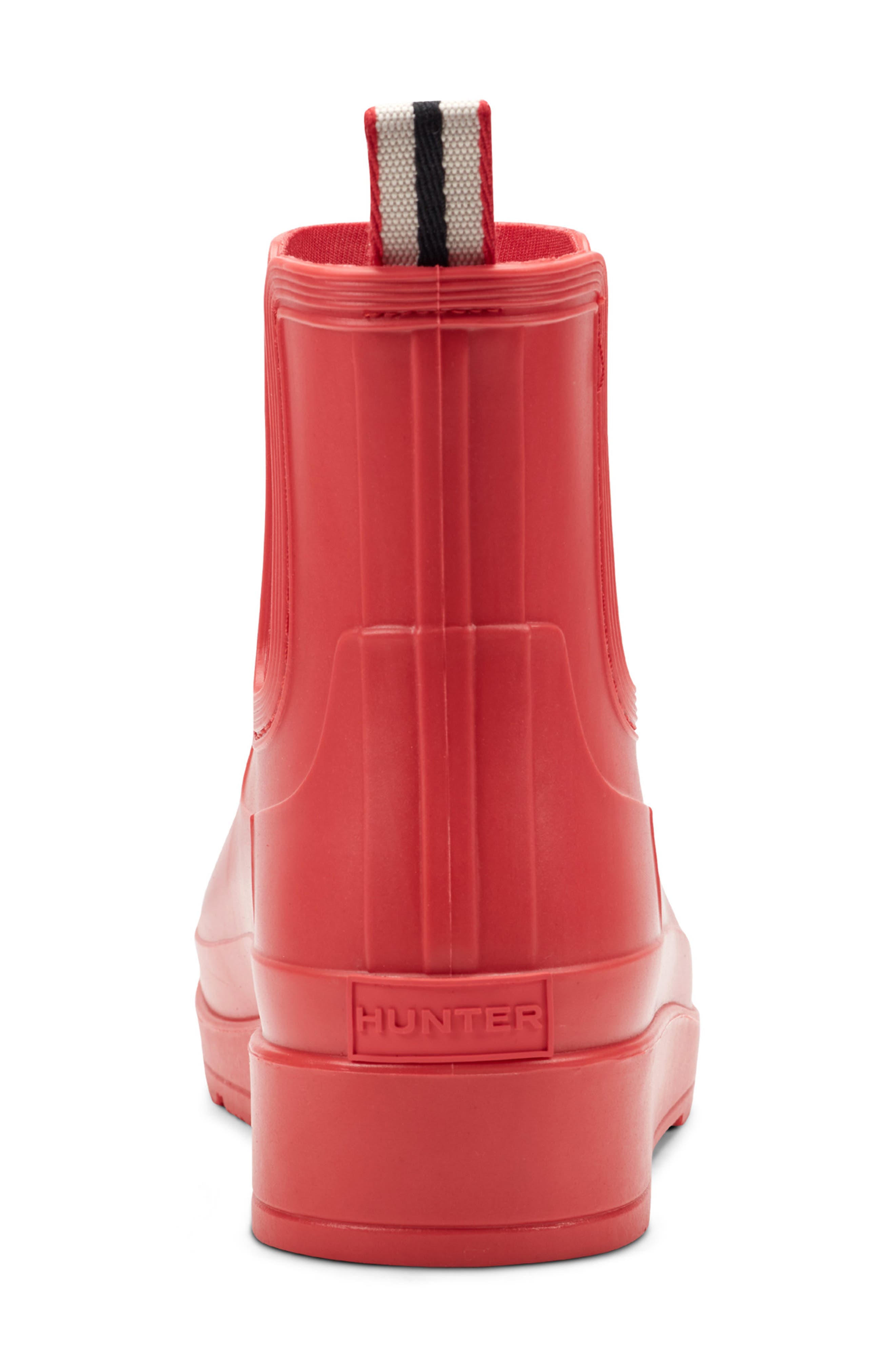 Hunter Tabitha Chelsea Waterproof Rain Boot, Alternate, color, Logo Red/ Logo Red/ Signature