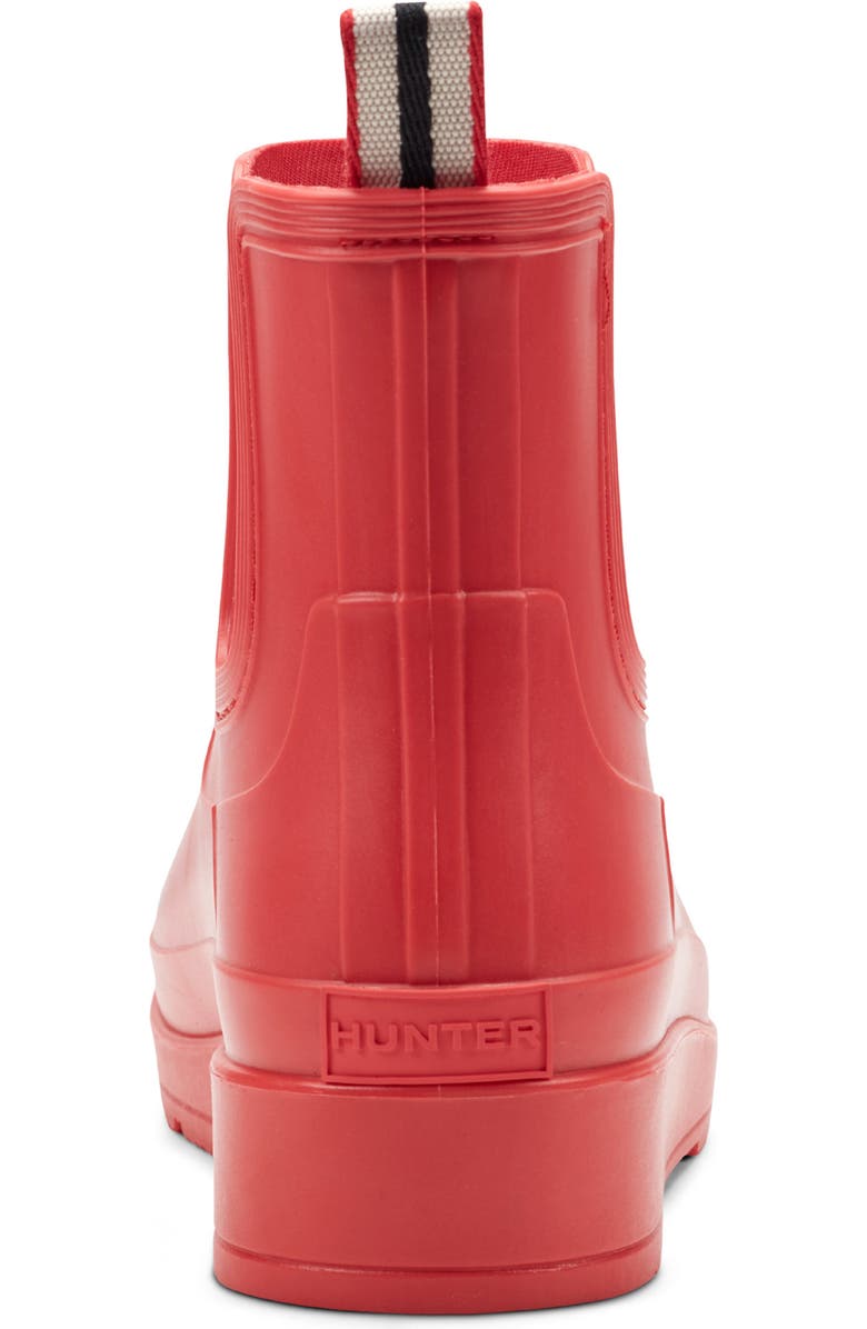 Hunter Tabitha Chelsea Waterproof Rain Boot, Alternate, color, Logo Red/ Logo Red/ Signature