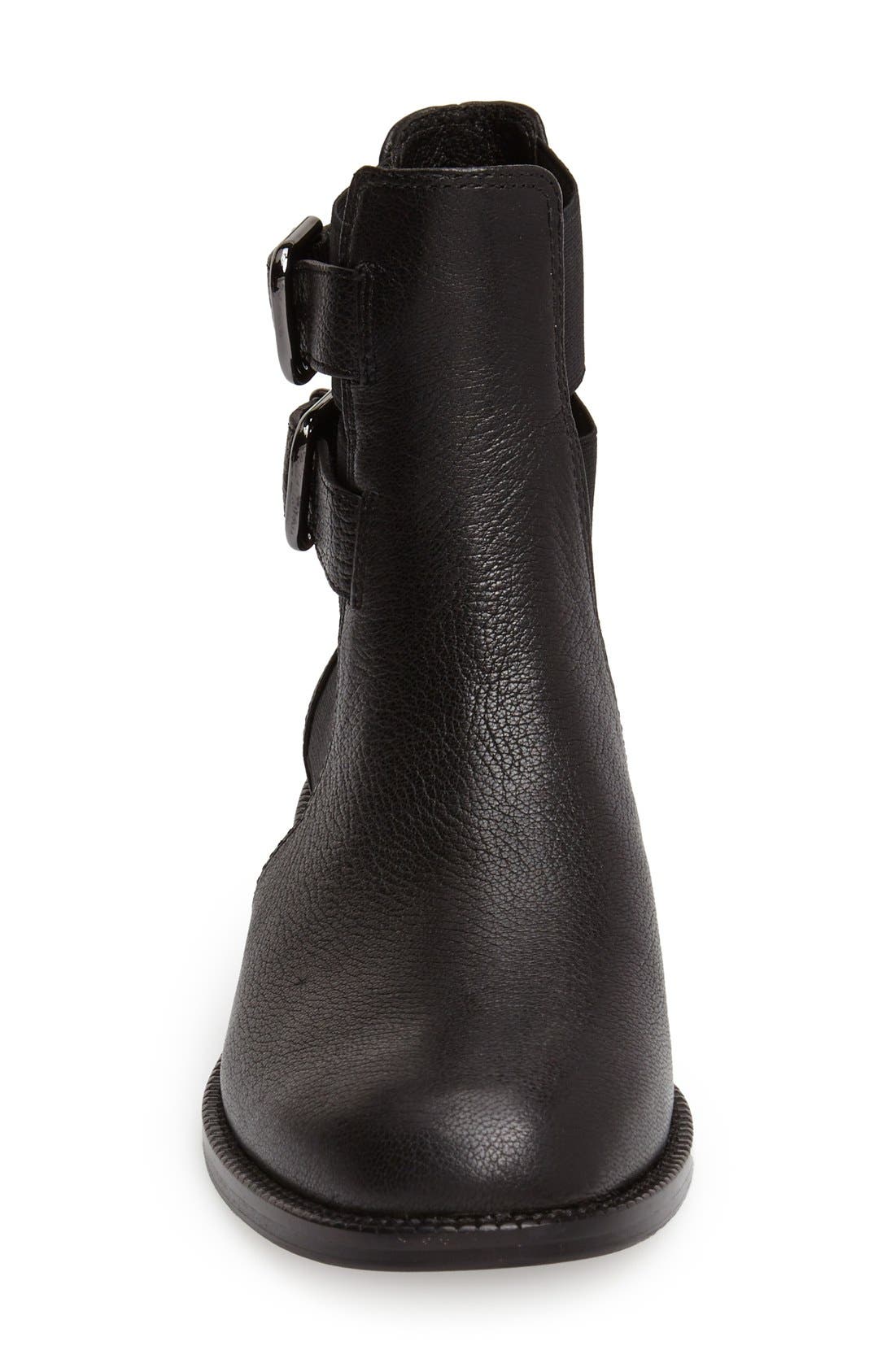 'Birna' Short Boot, Alternate, color, BLACK