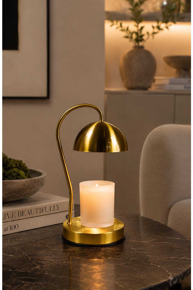 BRONZE CANDLE WARMER LAMP, Alternate, color, BRONZE