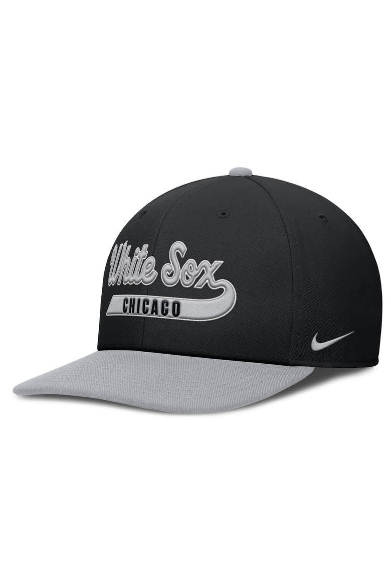 Men's Nike Black/Gray Chicago White Sox Pro Performance Snapback Hat, Alternate, color, Black
