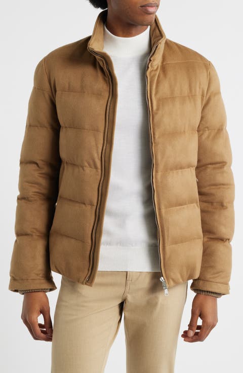 Water Resistant Quilted Wool Puffer Jacket