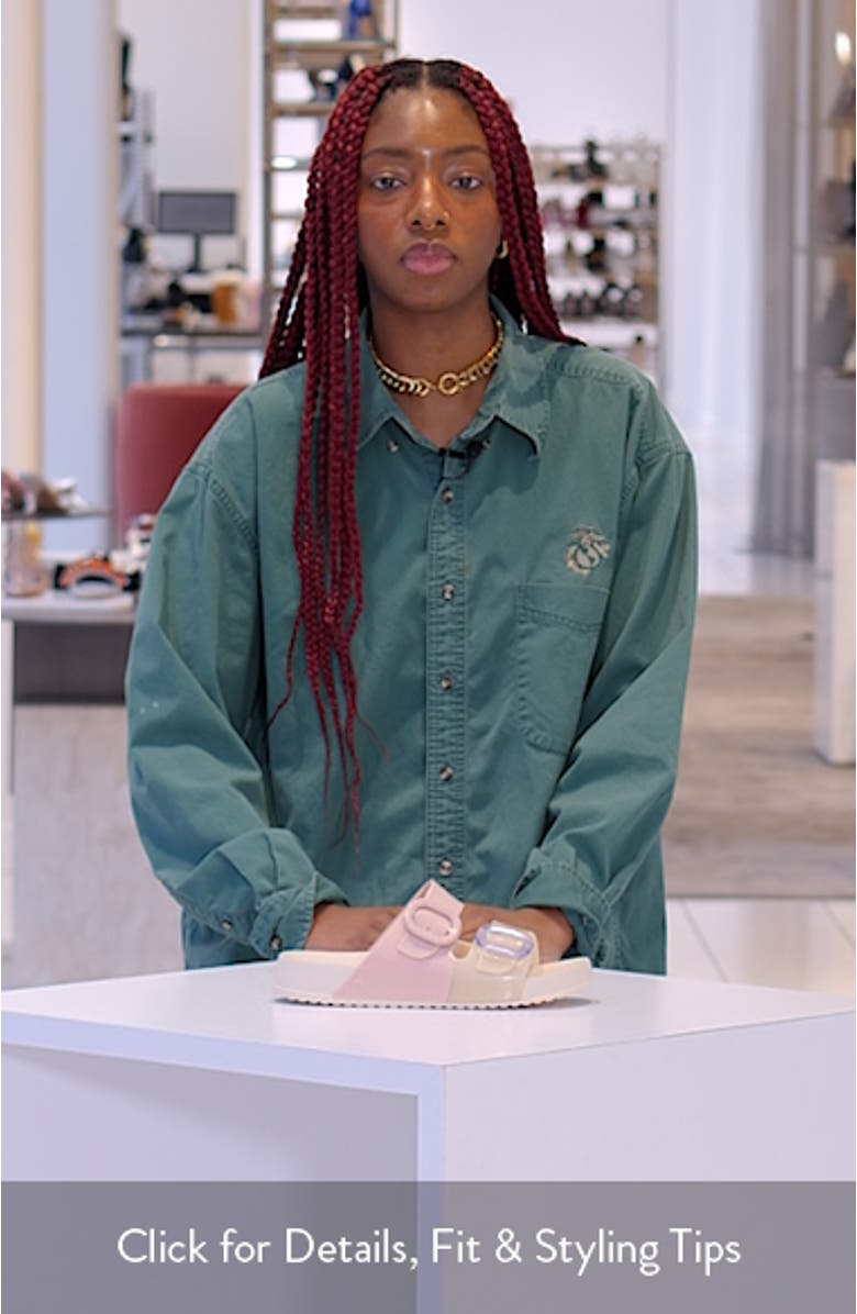 Cozy Buckle Slide Sandal, sales video thumbnail