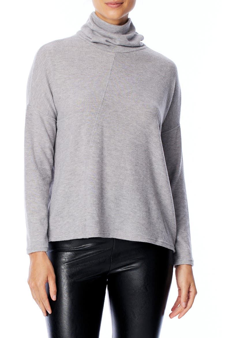 Mimi Cozy Turtleneck, Main, color, HEATHER GR