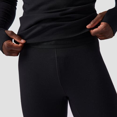 Backcountry Cedars Rws Merino Mid-wt Baselayer 3/4 Bottom In Black