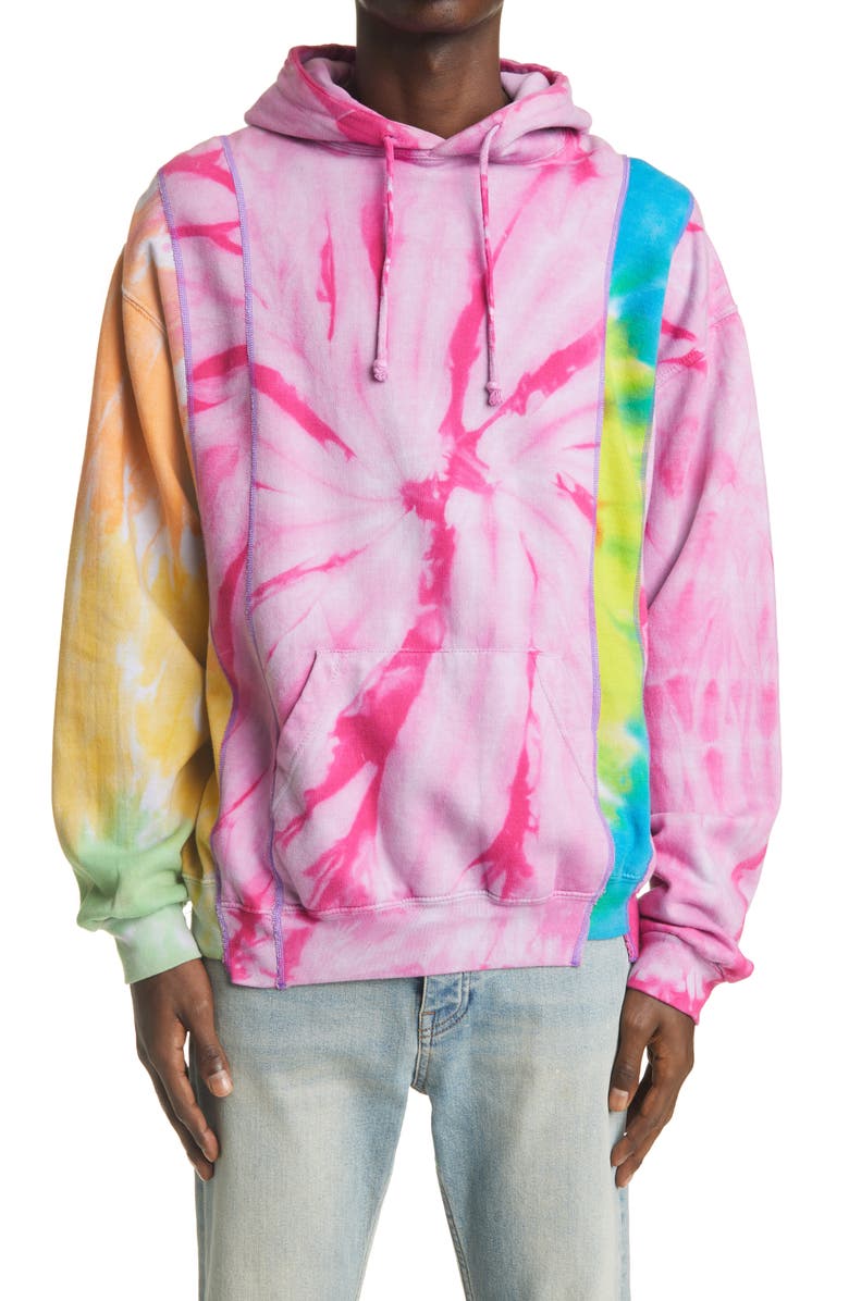 Needles 5 Cuts Tie Dye Cotton Hoodie, Main, color, 
