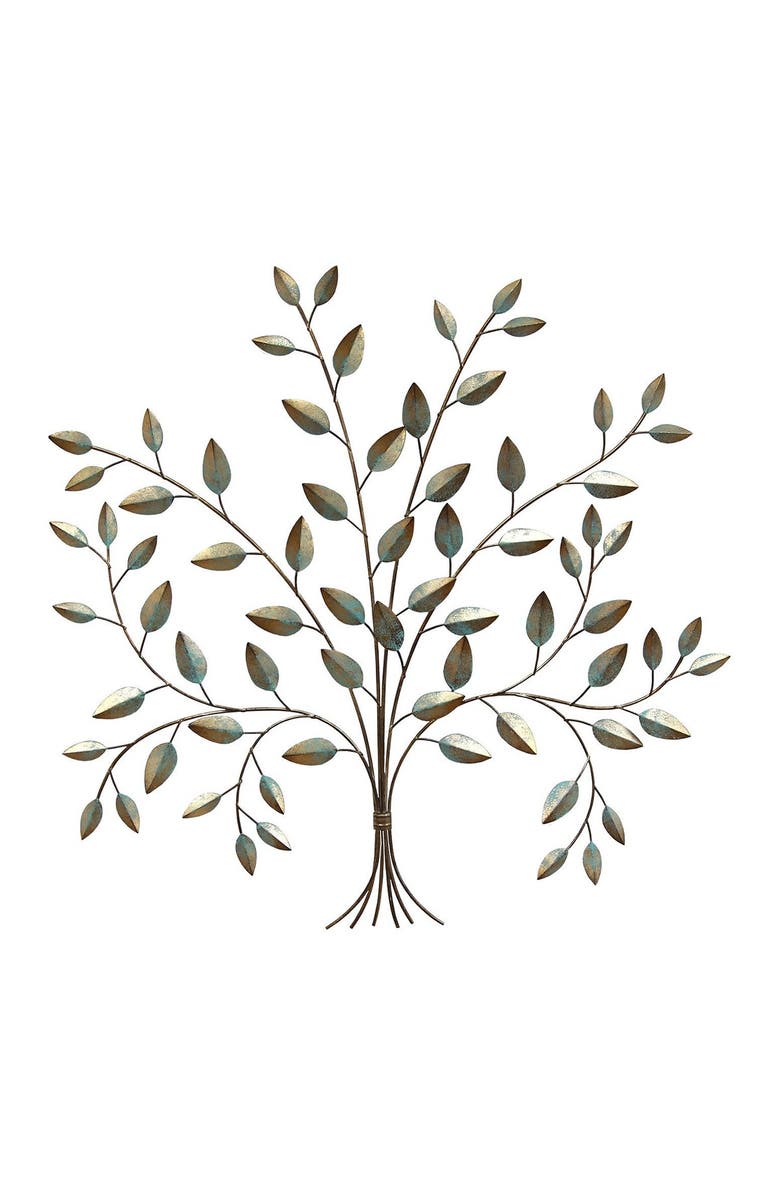 STRATTON HOME DECOR Patina Tree of Life Wall Decor, Main, color, 