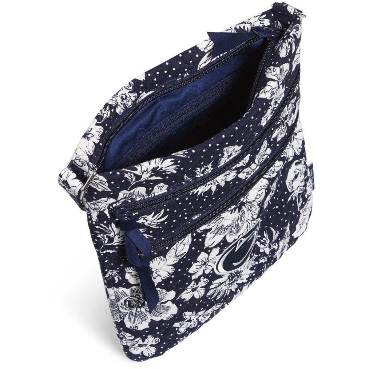 VERA BRADLEY Penn State Nittany Lions Rain Garden Triple-Zip Hipster Crossbody Bag, Alternate, color, 