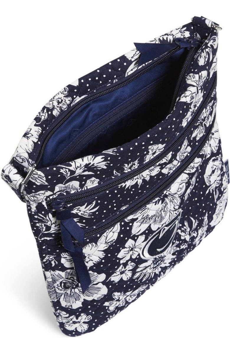 VERA BRADLEY Penn State Nittany Lions Rain Garden Triple-Zip Hipster Crossbody Bag, Alternate, color,