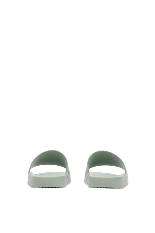 Burberry Check Slides In Green