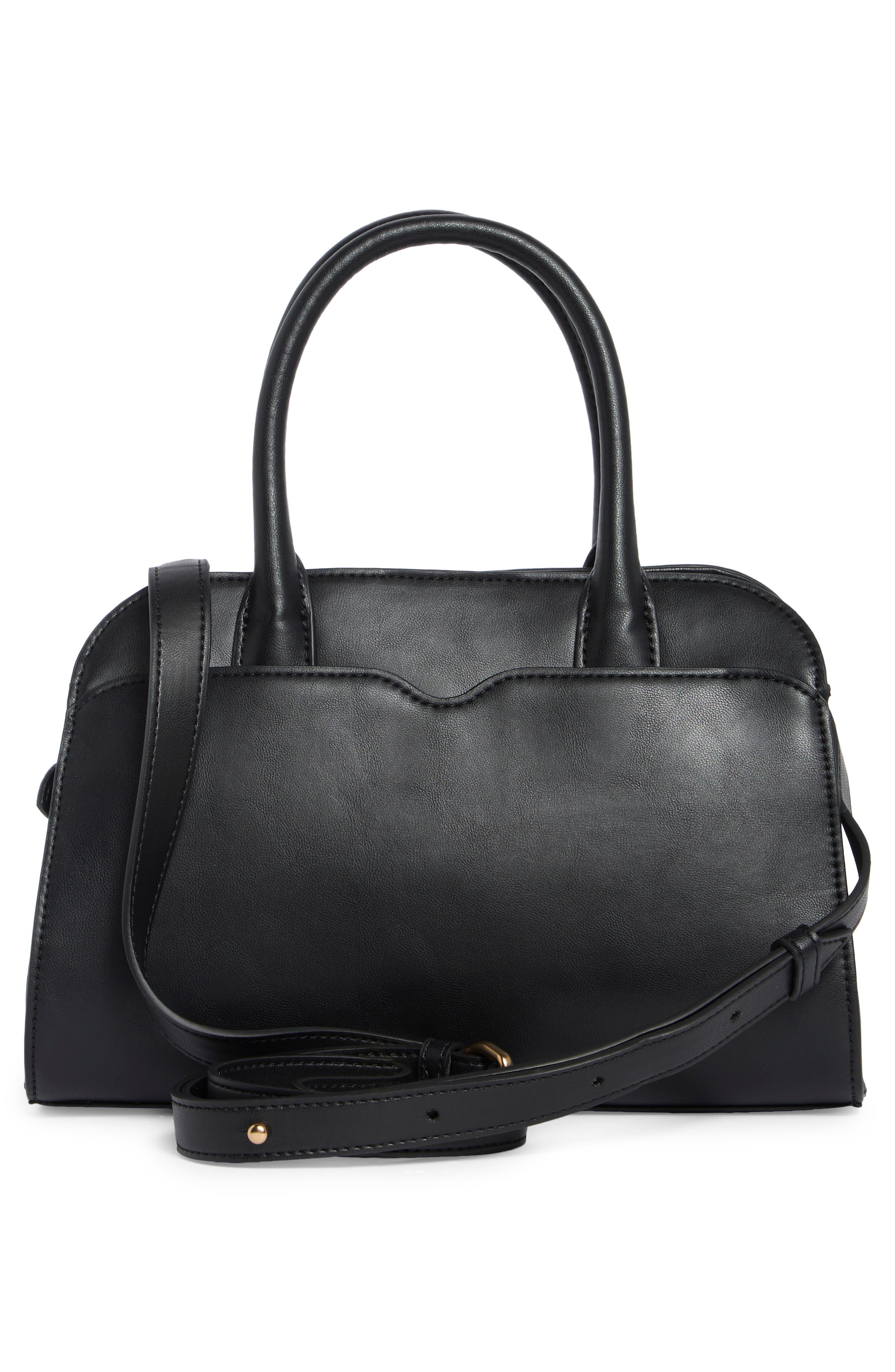 Sam Edelman Loraine Small Satchel Bag, Alternate, color, Black