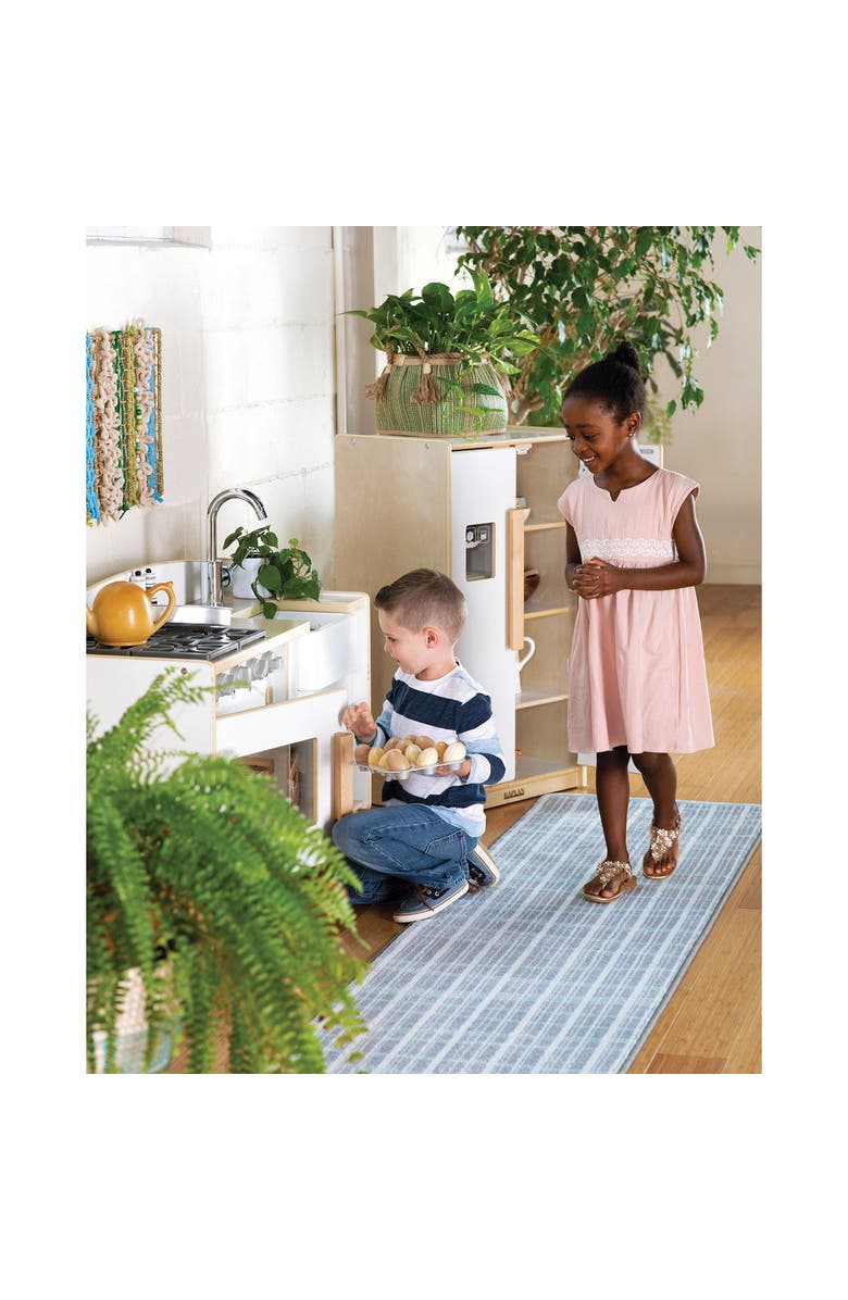 Kaplan Early Learning Company Sense of Place Carpet Runner - Blue - 2' x 8', Alternate, color, Blue