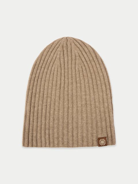 Cashmere Rib Knit Hat