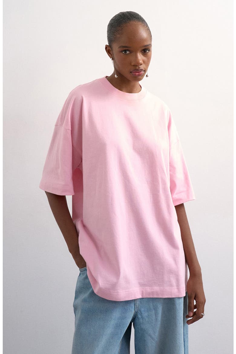 Oversize Boxy T-Shirt, Main, color, PINK