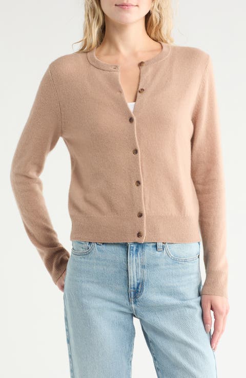 Crewneck Cashmere Cardigan