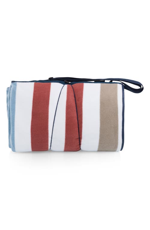 Picnic Time X-large Outdoor Picnic Blanket Tote Bag In White
