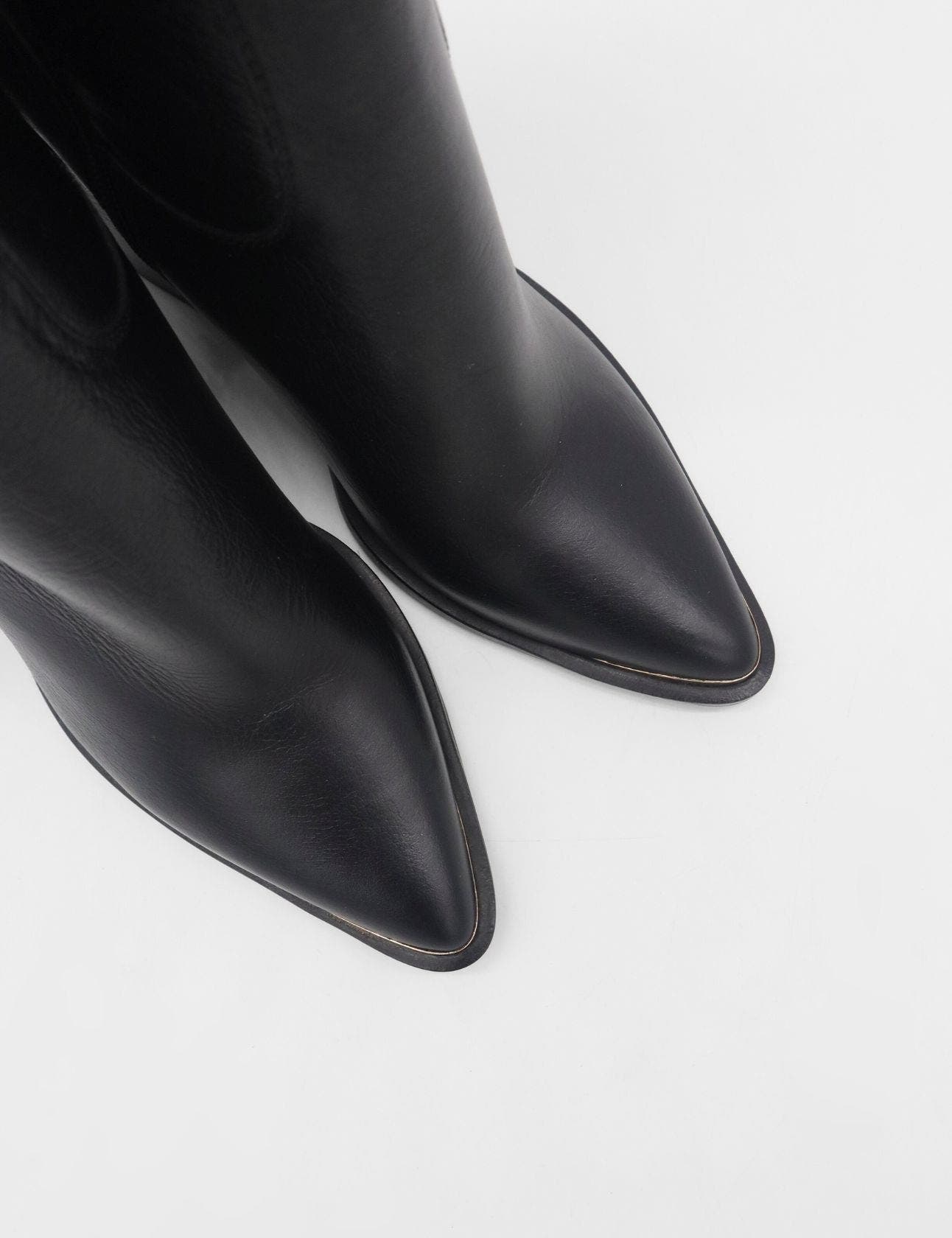 STIVALI NEW YORK Western Cowboy Boots, Alternate, color, Black