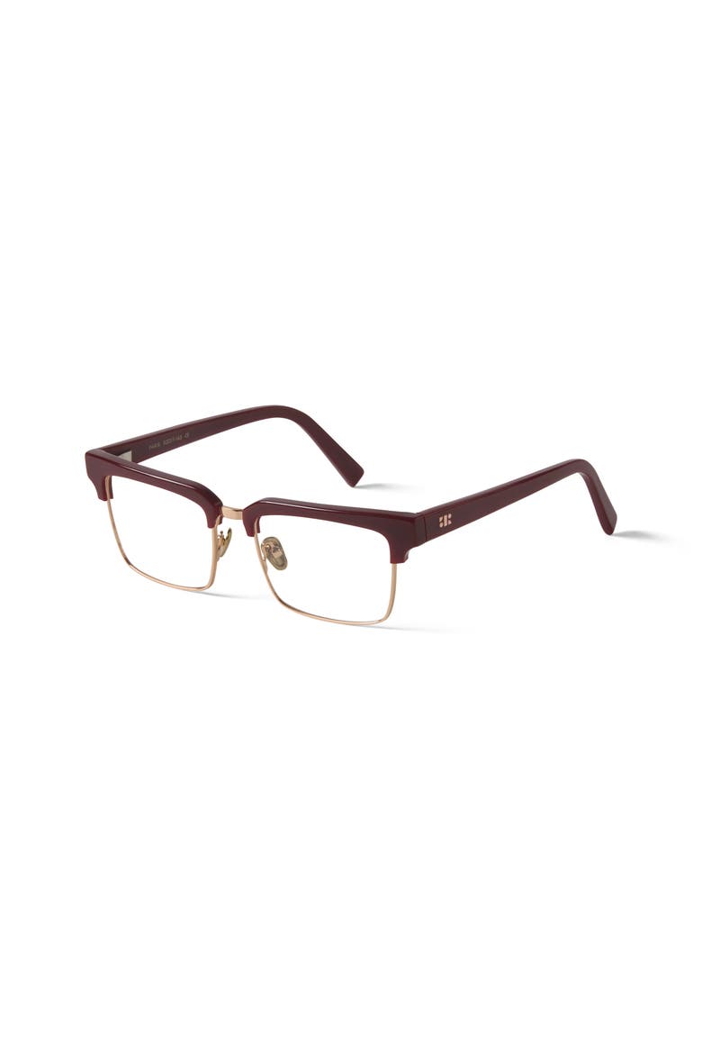 Paris Blue Light Glasses, Alternate, color, Red / Gold