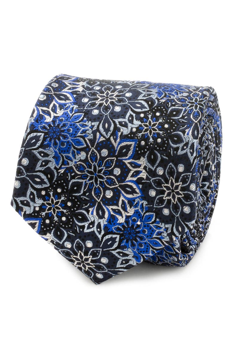 Cufflinks, Inc. Kaleido Floral Silk Tie, Alternate, color, Navy