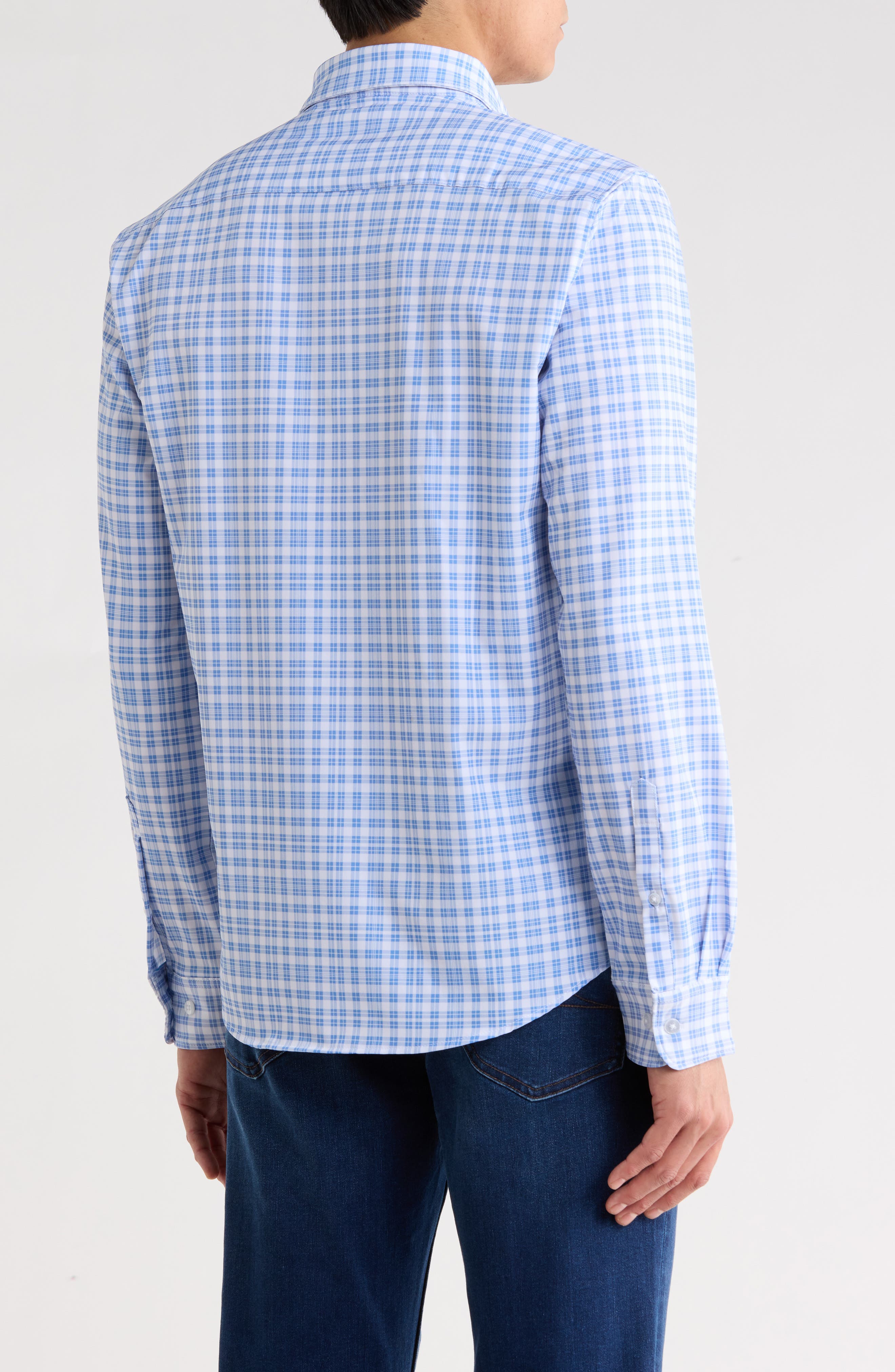 Plaid Stretch Dress Shirt - image 2