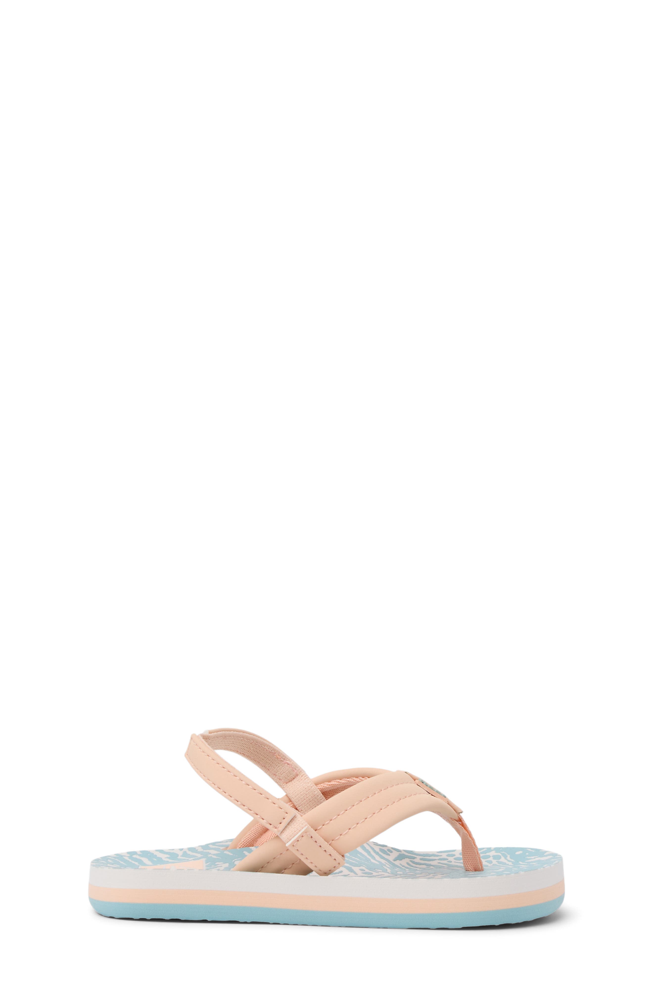 Ahi Sandal, Alternate, color, PEACH/ BLUE ANIMAL