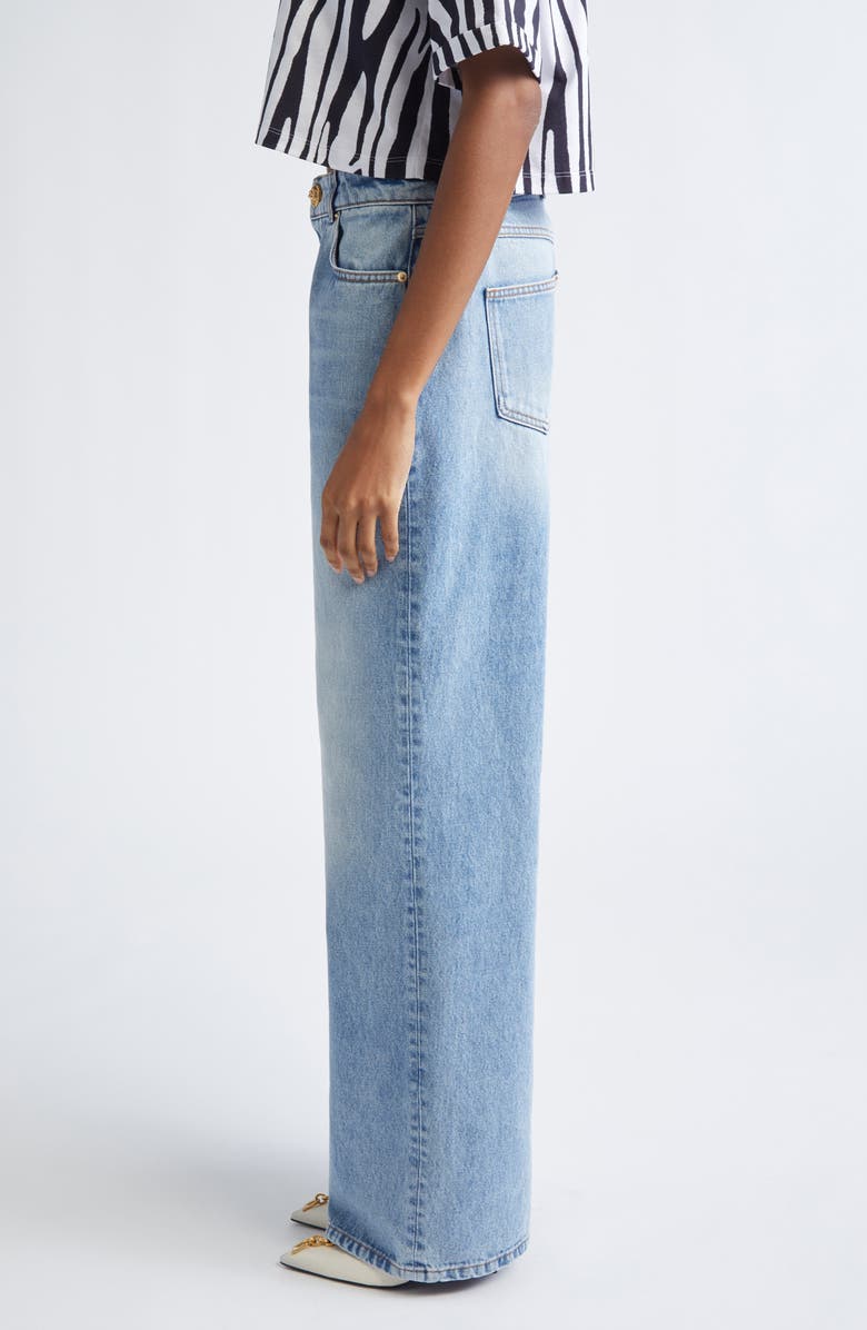 Balmain Straight Leg Jeans, Alternate, color, 6Aw Blue