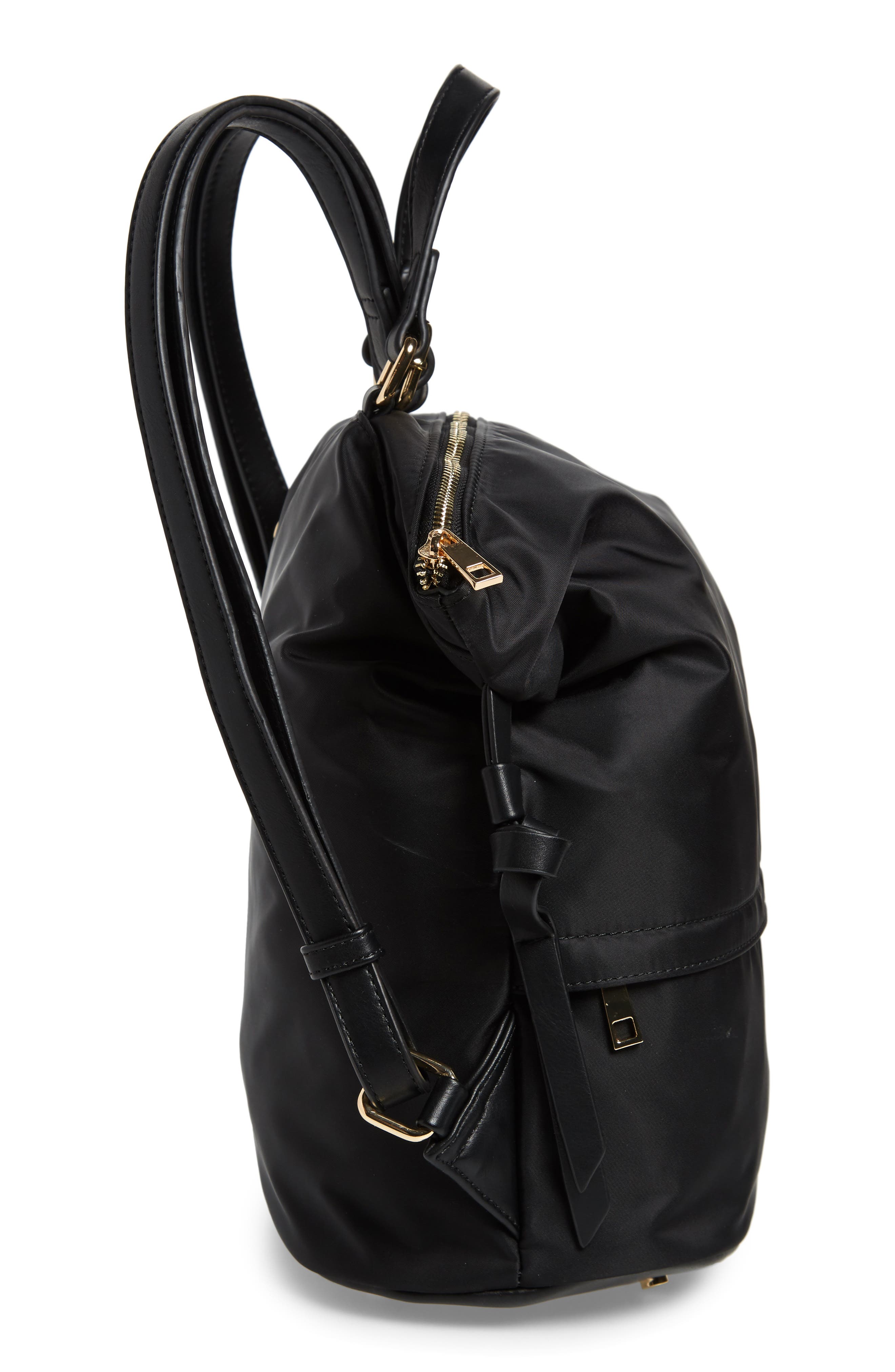 Cyn Nylon Backpack, Alternate, color, BLACK
