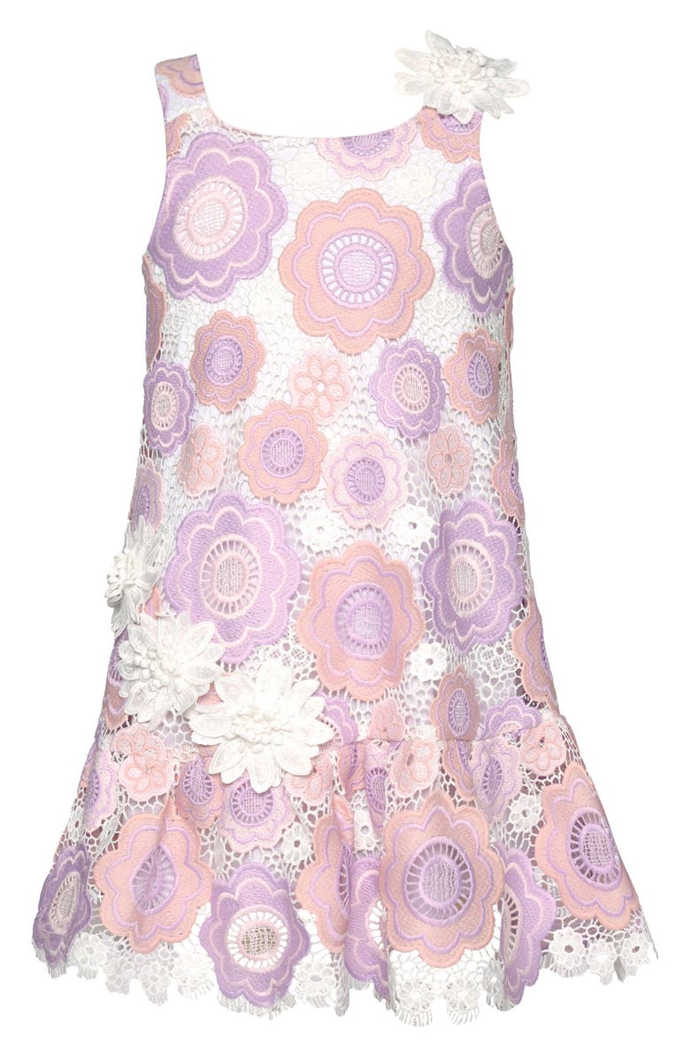 Baby Sara Kids' Flower Lace Dress, Main, color, 