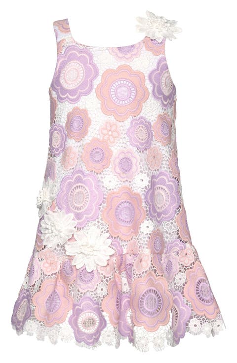 Kids' Flower Lace Dress (Little Kid)