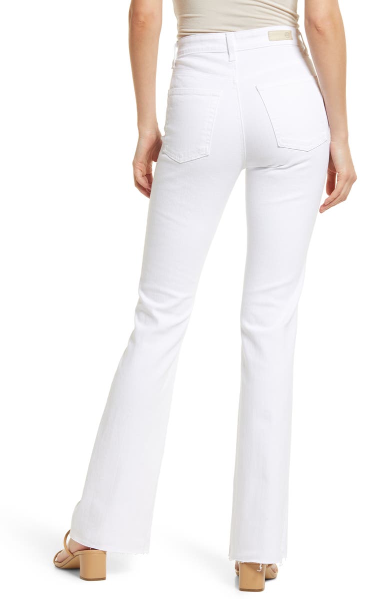 AG Alexxis High Waist Flare Leg Jeans, Alternate, color, Authentic White